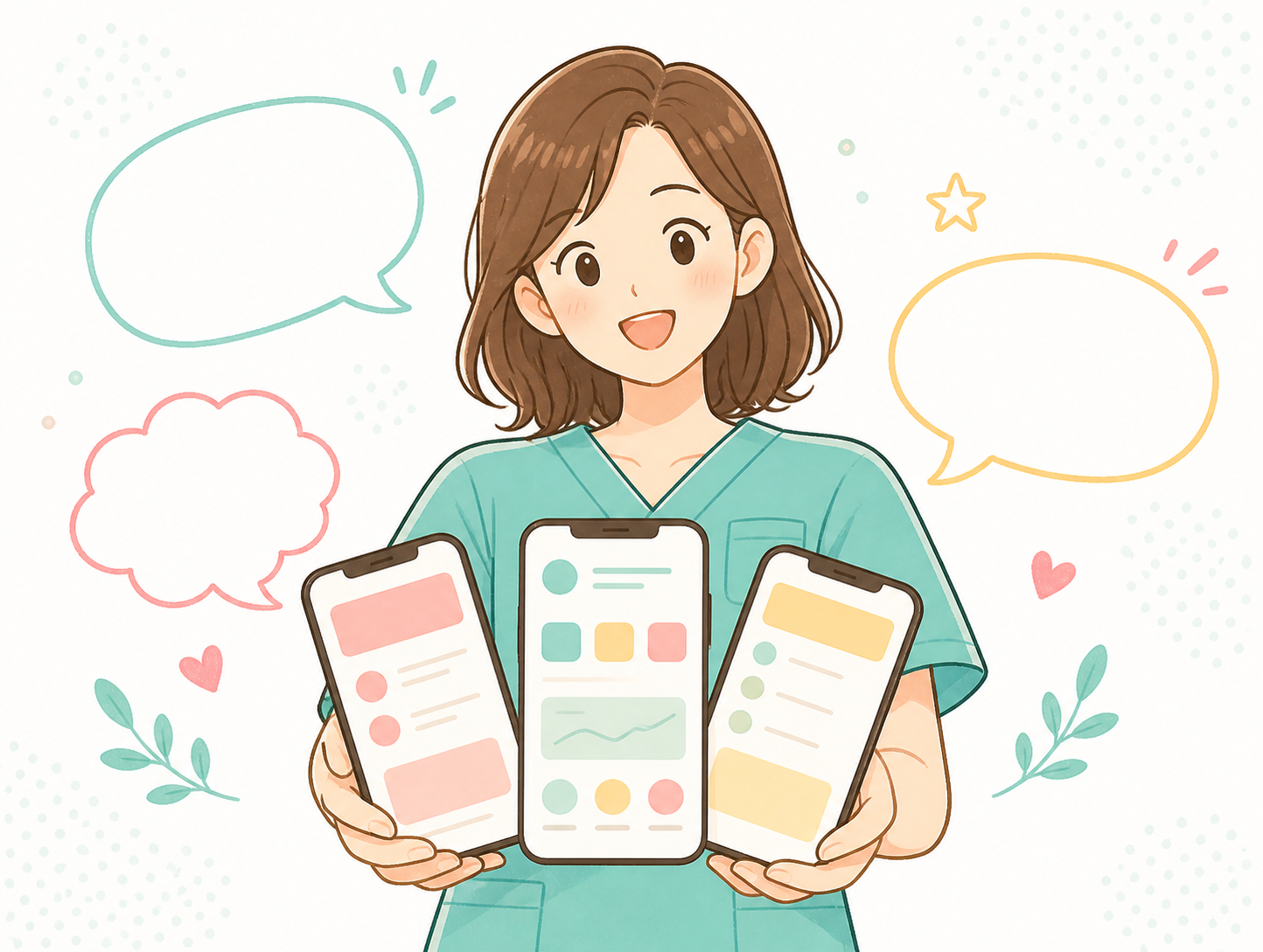 複数の転職サイトを比較するママ看護師